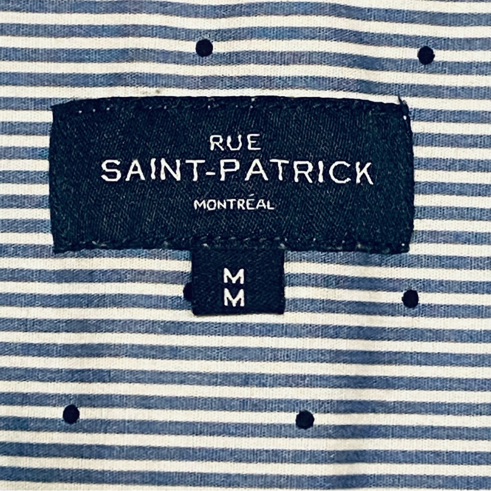 Medium Cotton Blend Long sleeve Men’s Shirt by Rue Saint-Patrick Montreal - Picture 5 of 9